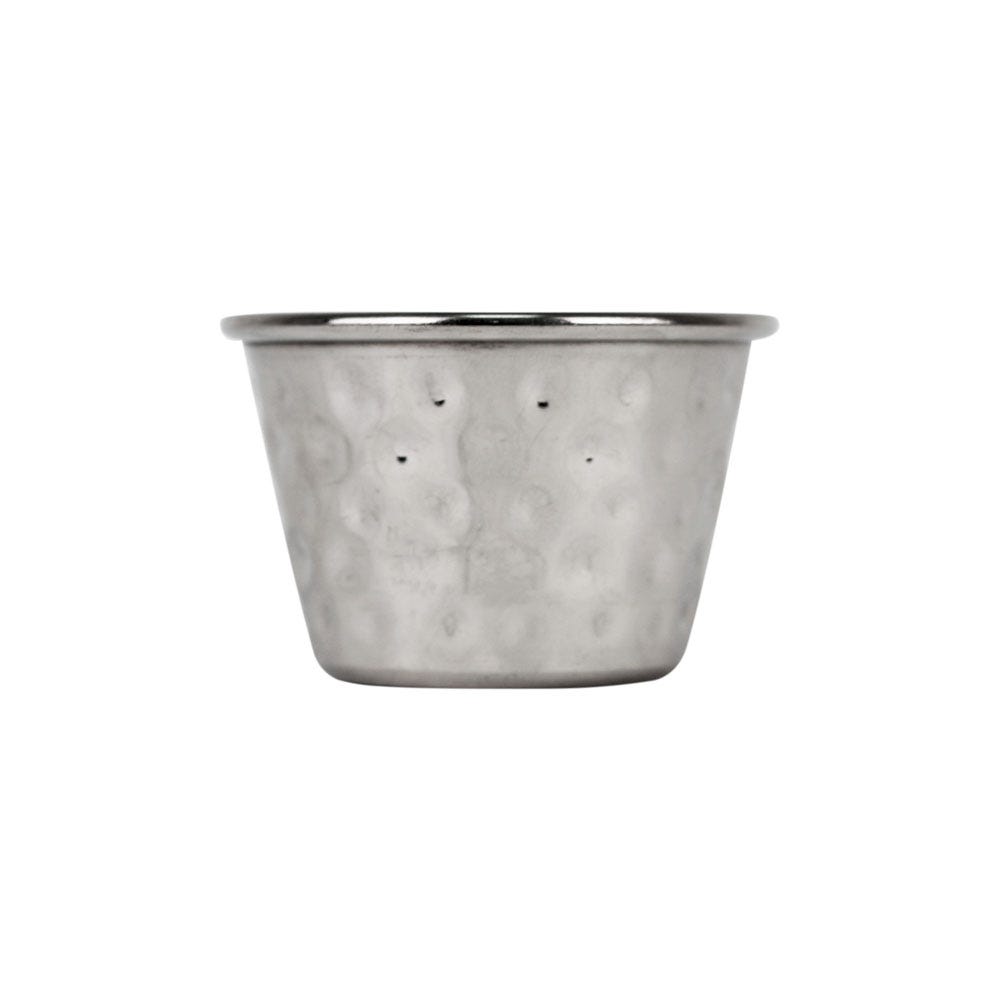 Salsera martillada de acero inoxidable 2.5 oz