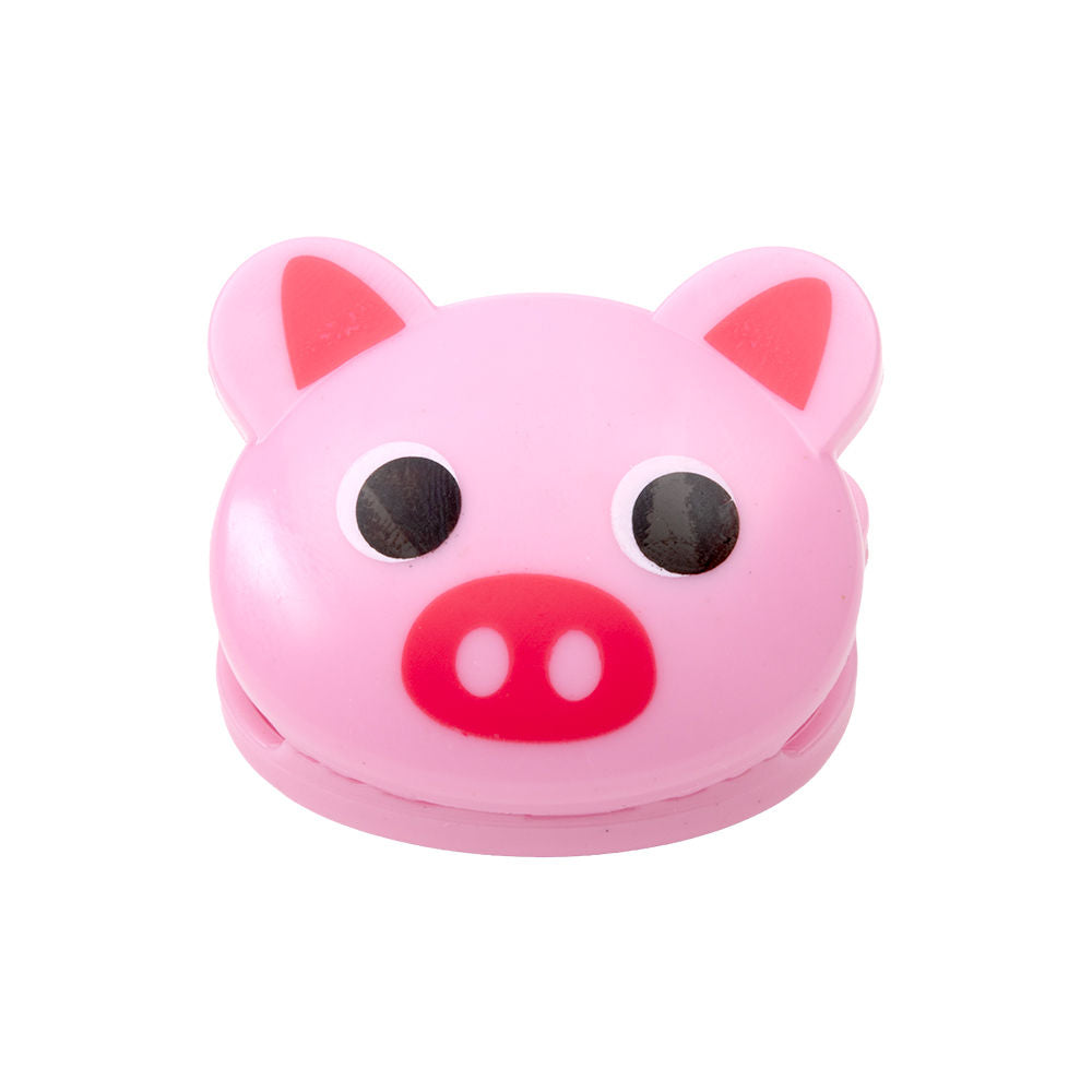 Juego de 6 clips multifuncionales figura de cerdito de plástico ATD3141 Home Sweet Home
