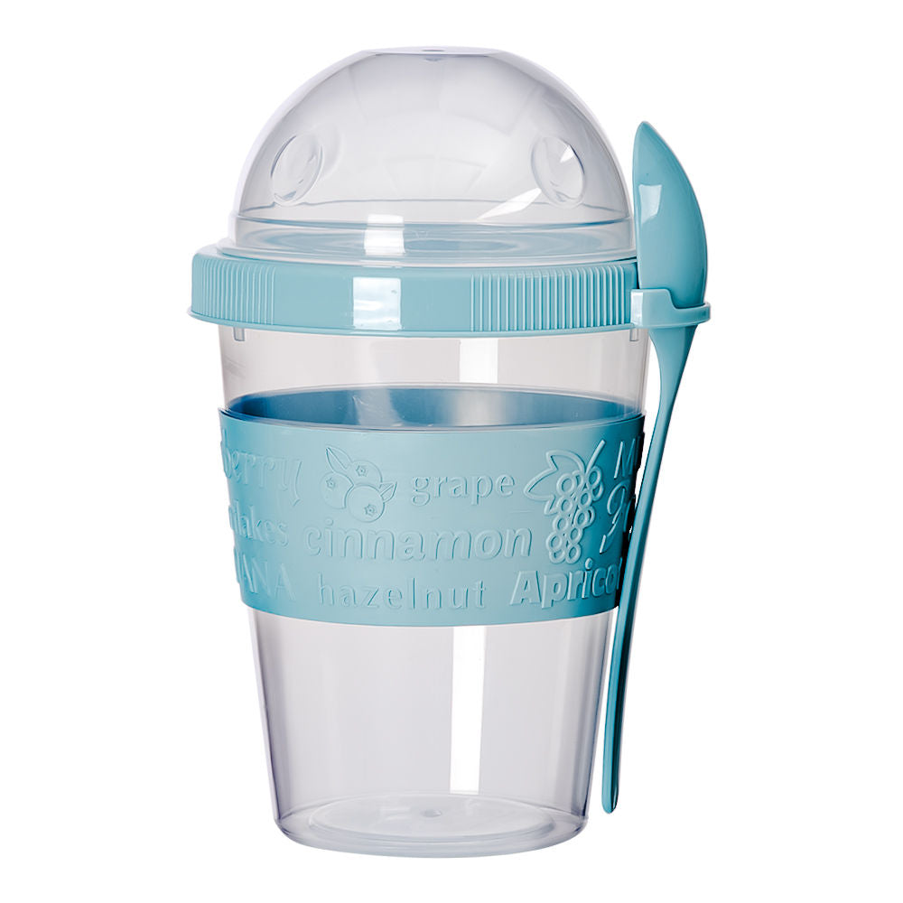 Contenedor doble compartimento con cuchara 600 ml AP-9199 Titiz