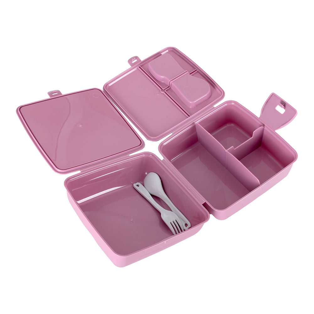 Contenedor para alimentos de plástico con compartimentos internos y cubiertos AP-9460 Titiz