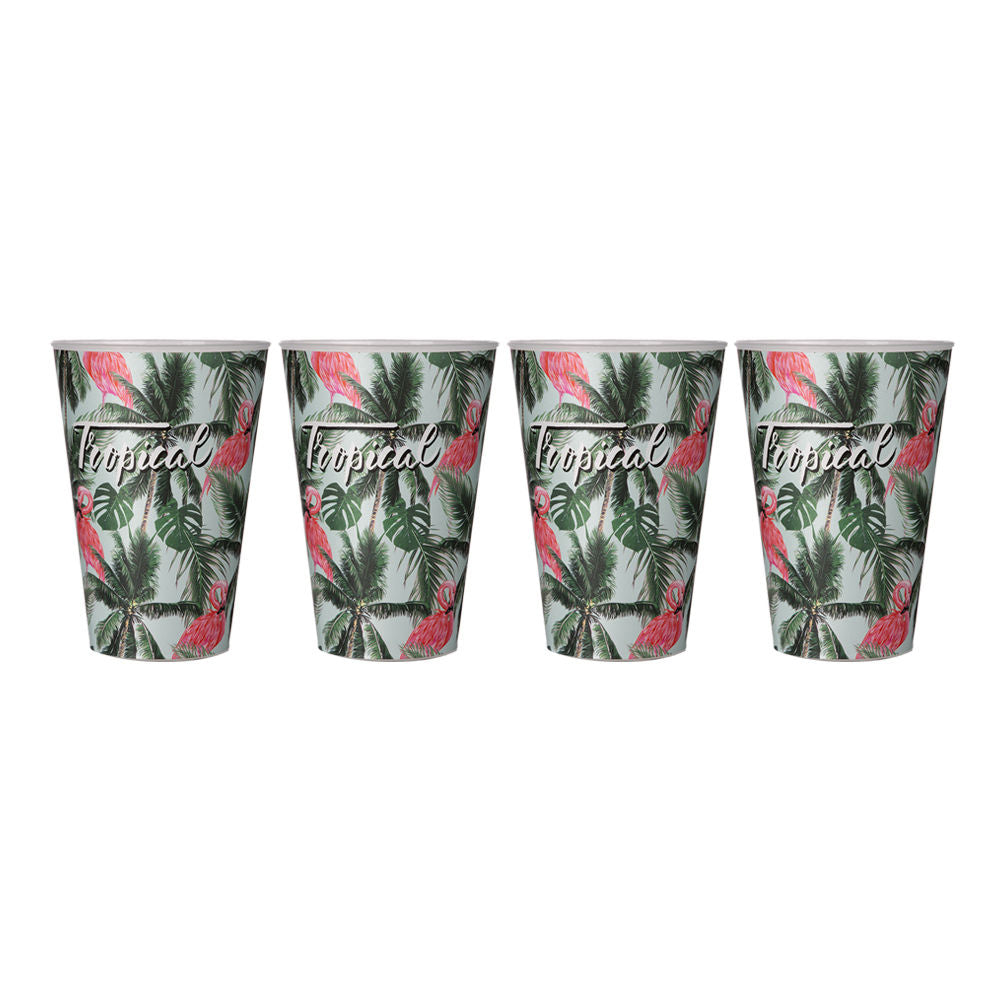 Juego de 4 vasos de plástico 400 ml AP-9123 Titiz