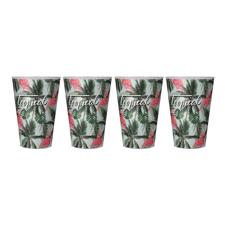 Juego de 4 vasos de plástico 400 ml AP-9123 Titiz