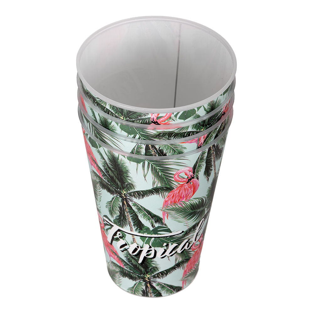 Juego de 4 vasos de plástico 400 ml AP-9123 Titiz