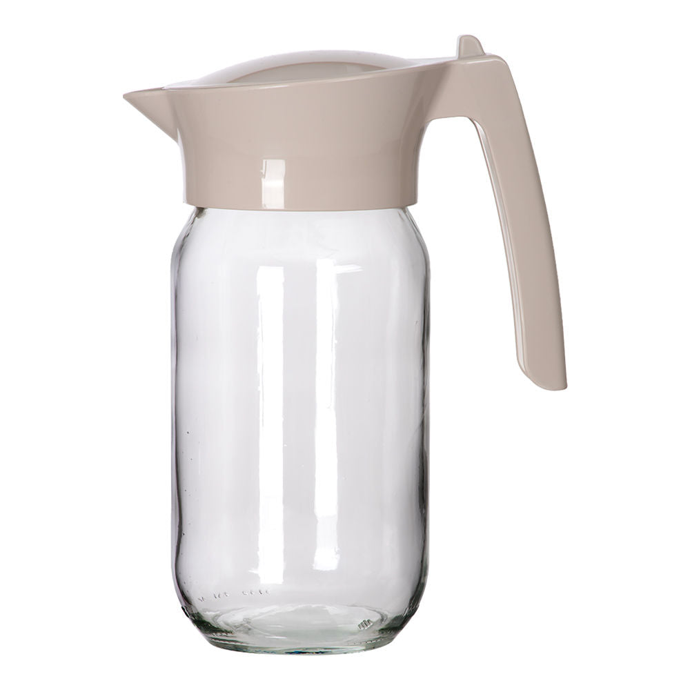 Jarra Betty 1 litro de vidrio con tapa antiderrames KC-105 Titiz