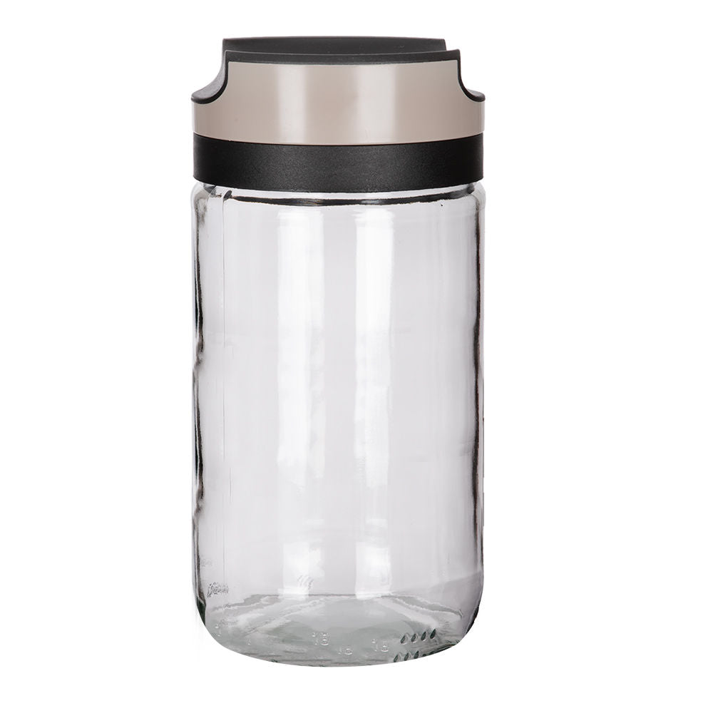 Frasco de vidrio con tapa hermética 1 litro KC-424 Titiz