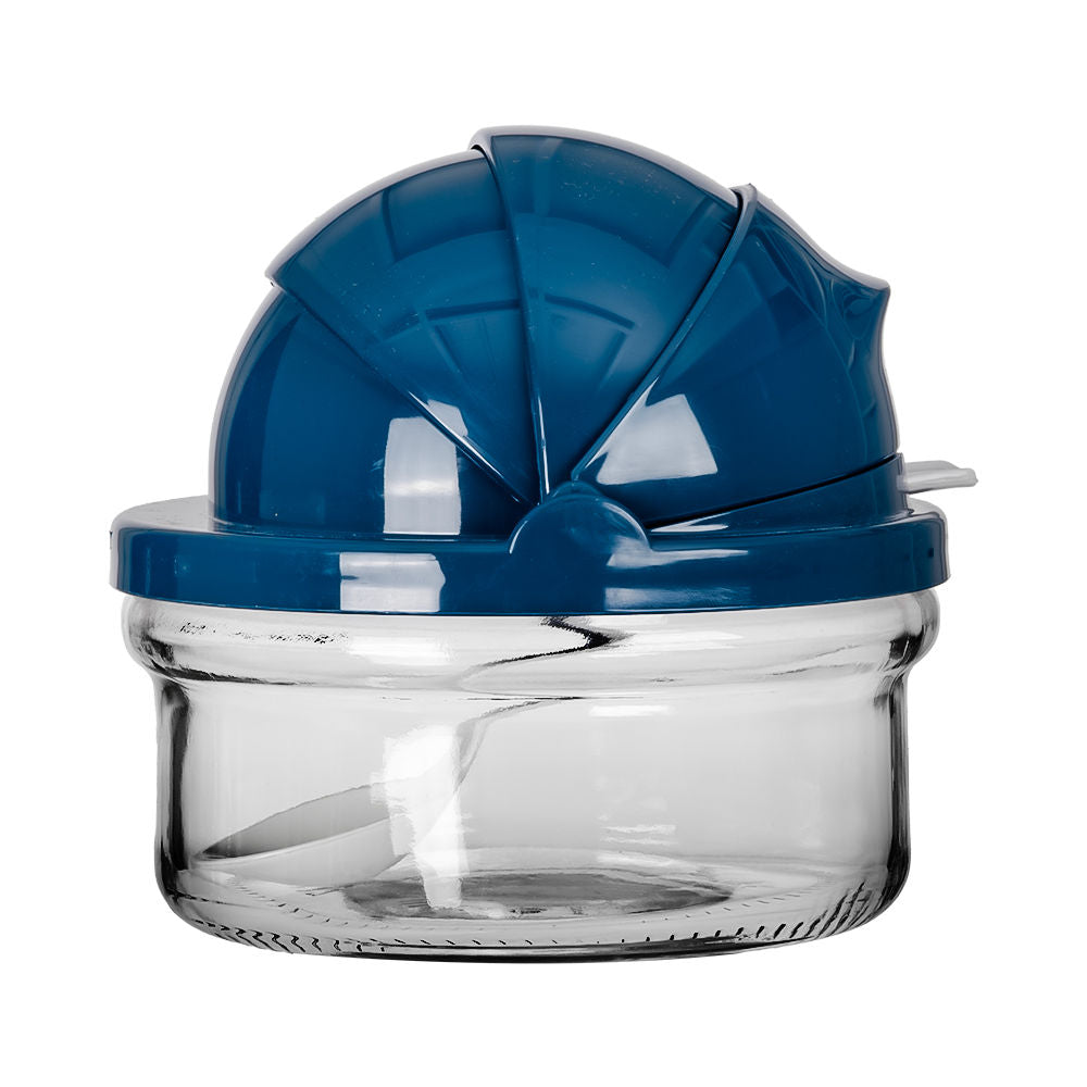 Azucarera de vidrio con tapa y cuchara de plástico KC-302 Titiz