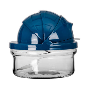 Azucarera de vidrio con tapa y cuchara de plástico KC-302 Titiz
