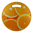 Tabla para picar circular con decorado frutal 35 cm