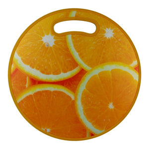 Tabla para picar circular con decorado frutal 35 cm