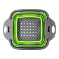 Juego de 2 coladores cuadrados plegables de Silicón