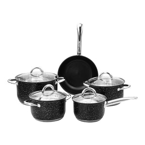 Batería de cocina de acero inoxidable 9 piezas Qualité