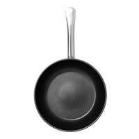 Sartén 26 cm de acero inoxidable acabado espejo con antiadherente