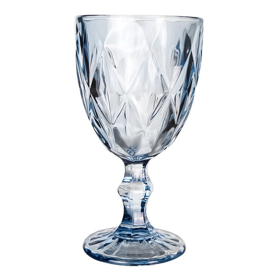 Copa de vidrio 300 ml color azul cristalino Home Sweet Home