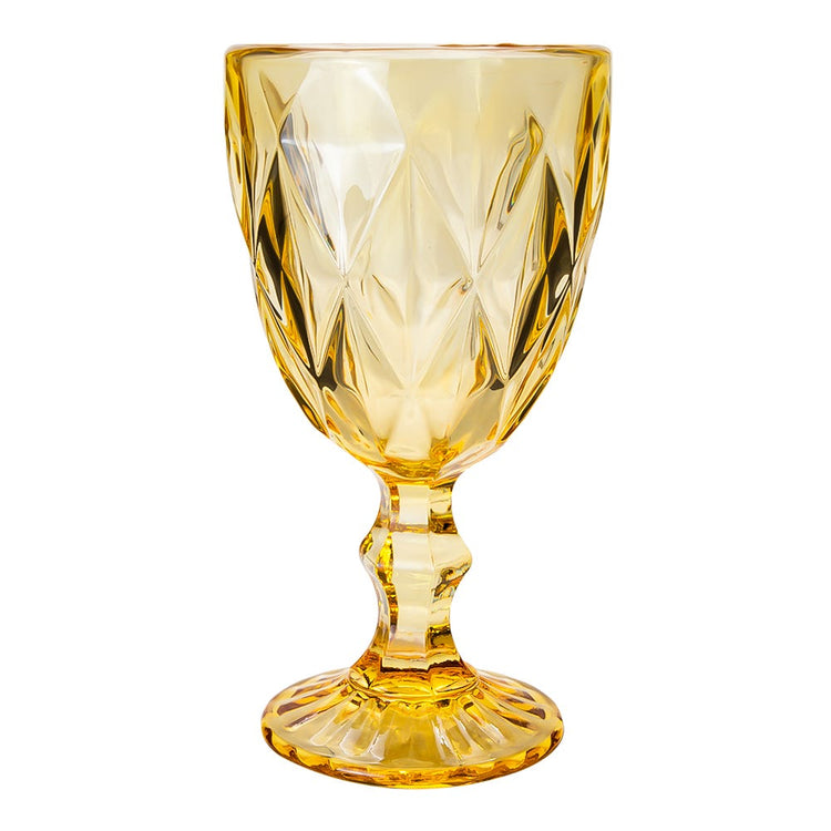 Copa de vidrio 300 ml dorado Home Sweet Home