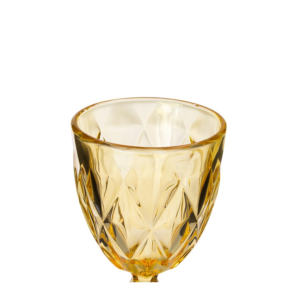 Copa de vidrio 300 ml dorado Home Sweet Home