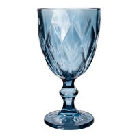 Copa de vidrio 250 ml azul Home Sweet Home
