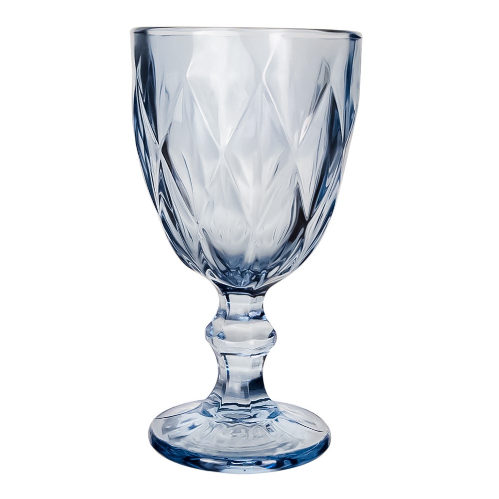 Copa de vidrio 250 ml azul cristalino Home Sweet Home