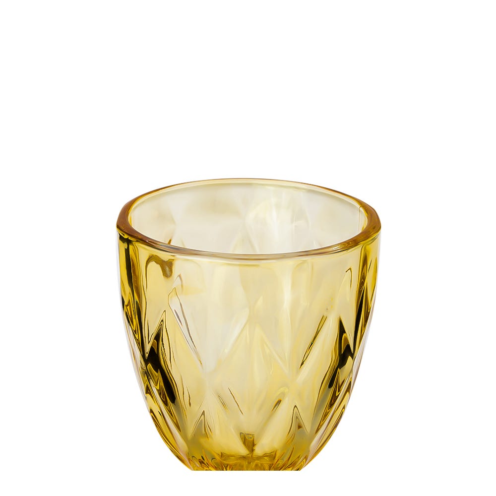 Copa de vidrio 250 ml dorado Home Sweet Home