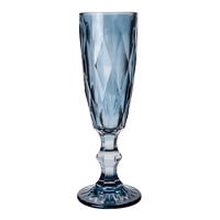 Copa de vidrio Flauta 150 ml azul Home Sweet Home