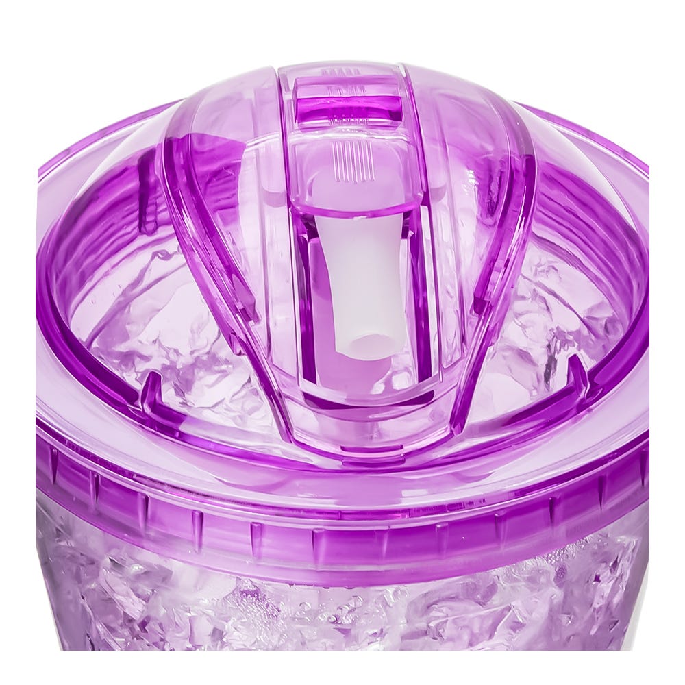 Vaso térmico de plástico 400 ml decorado de frutas Home Sweet Home