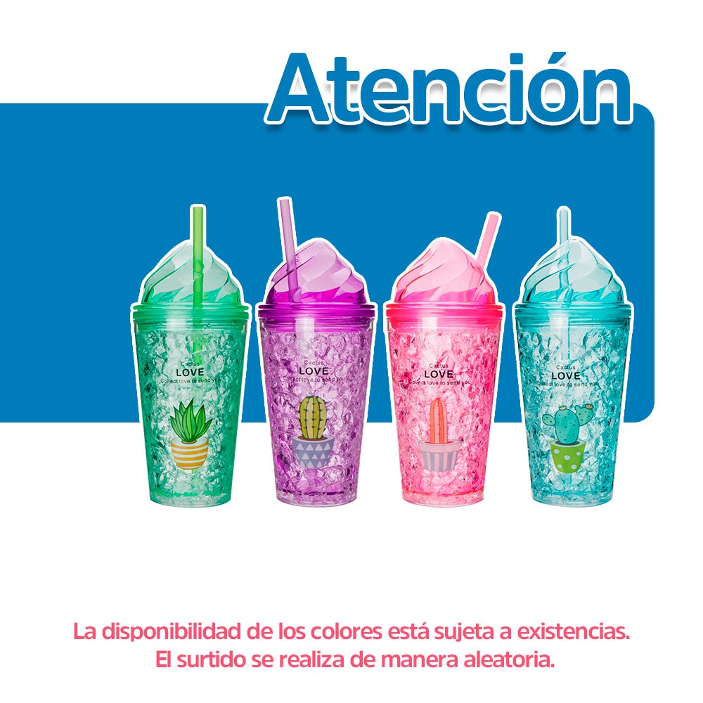 Vaso térmico de plástico 400 ml decorado de plantas Home Sweet Home