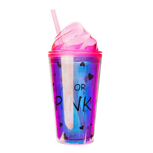 Vaso térmico de plástico 400 ml decorado diverso Home Sweet Home