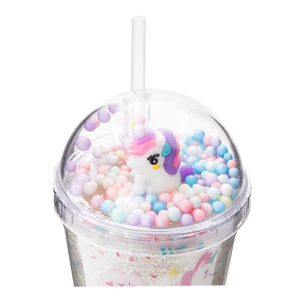 Vaso térmico de plástico 400 ml decorado arcoiris Home Sweet Home
