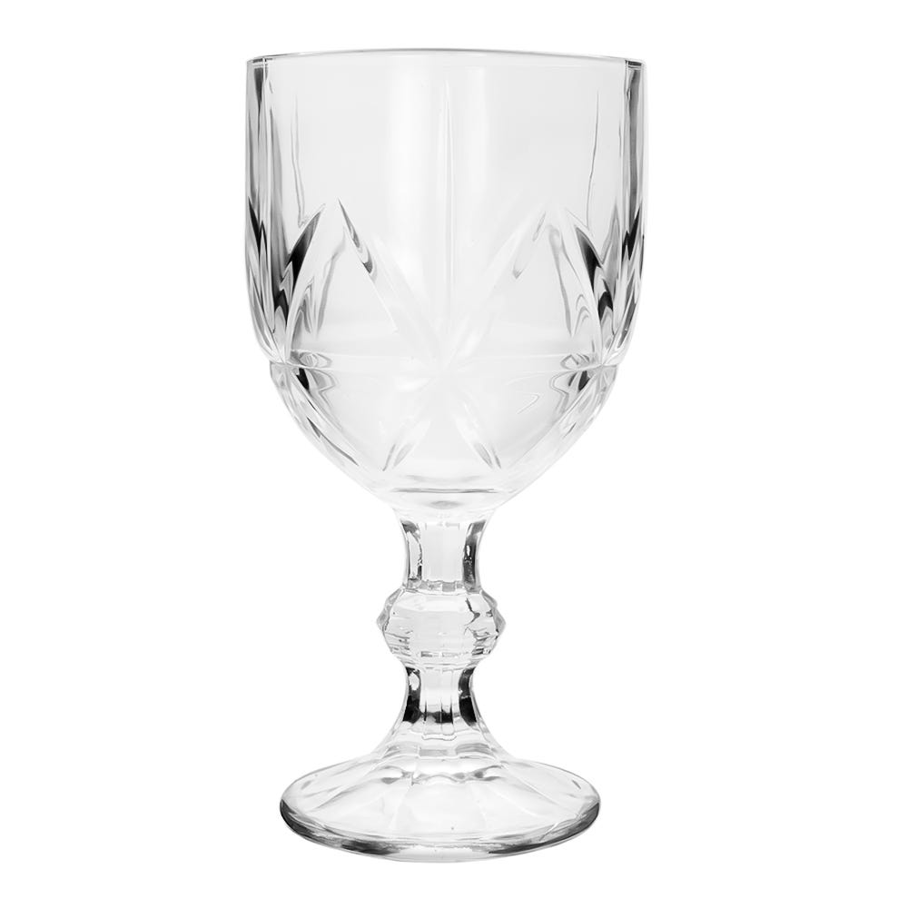 Juego de 6 copas de vidrio 300 ml decorado 1 GB042510JL Home Sweet Home