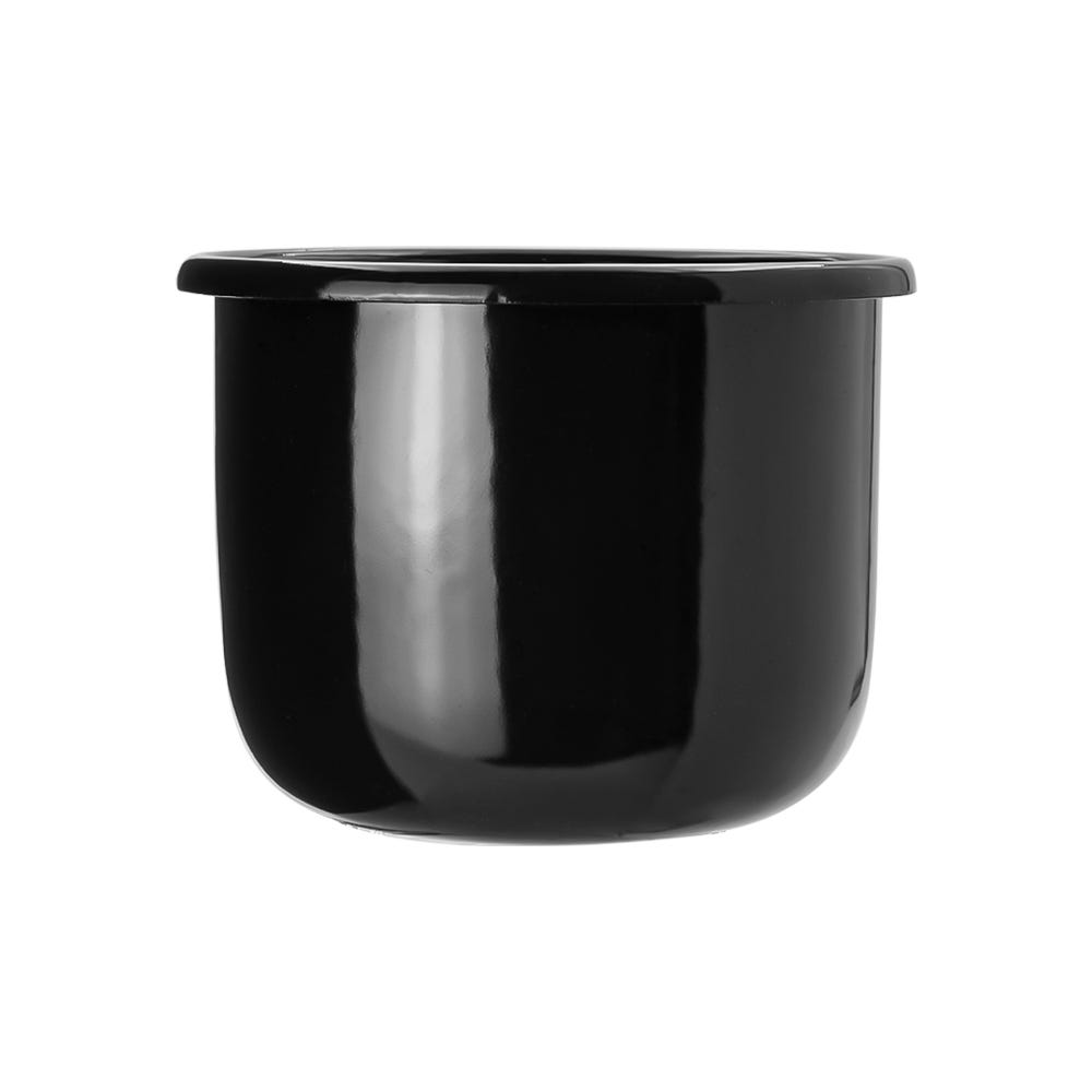 Pocillo de peltre del No. 10 Profundo Negro Macuira