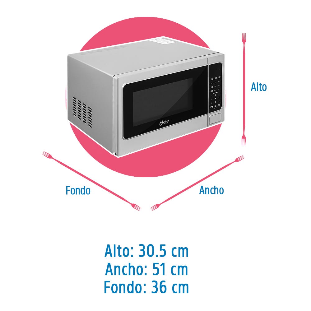 Horno de microondas 1.1 p3 51 cm OGMM41010 Oster