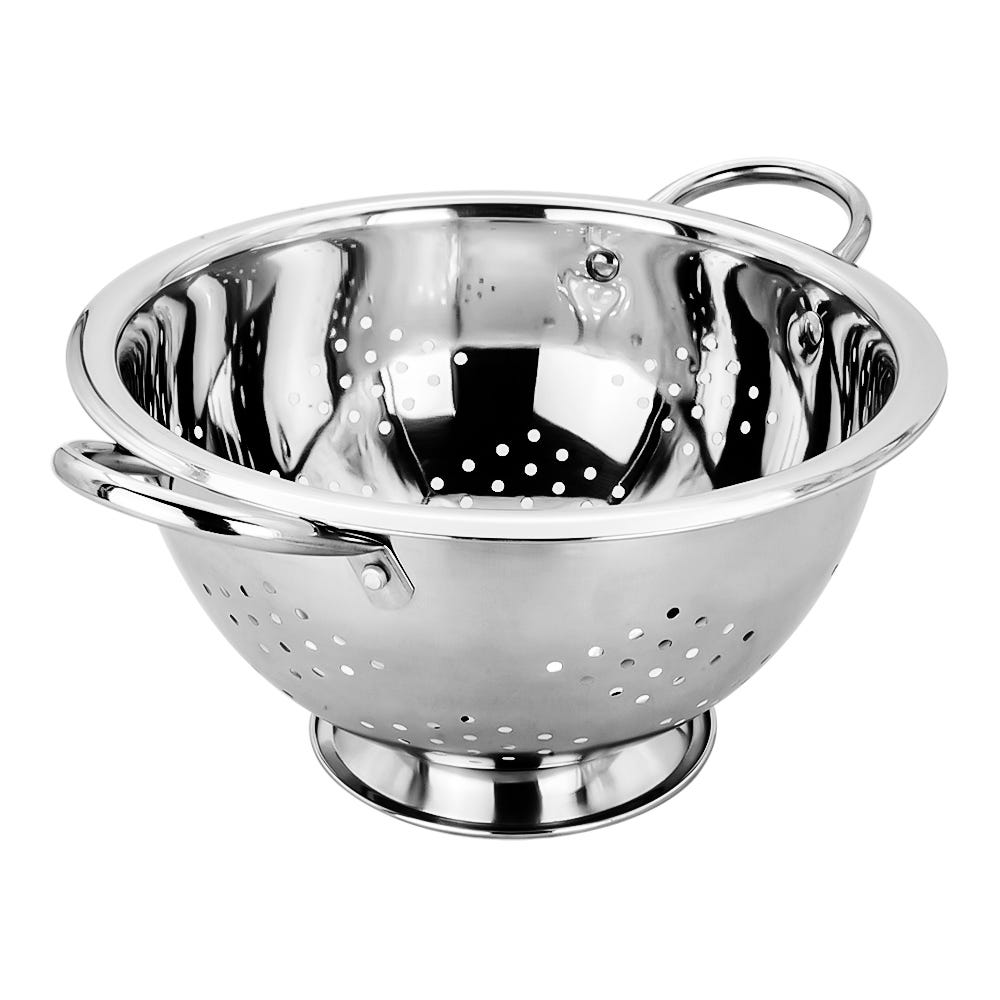Colador de acero inoxidable con perforaciones grandes 28 cm 17705 Qualité