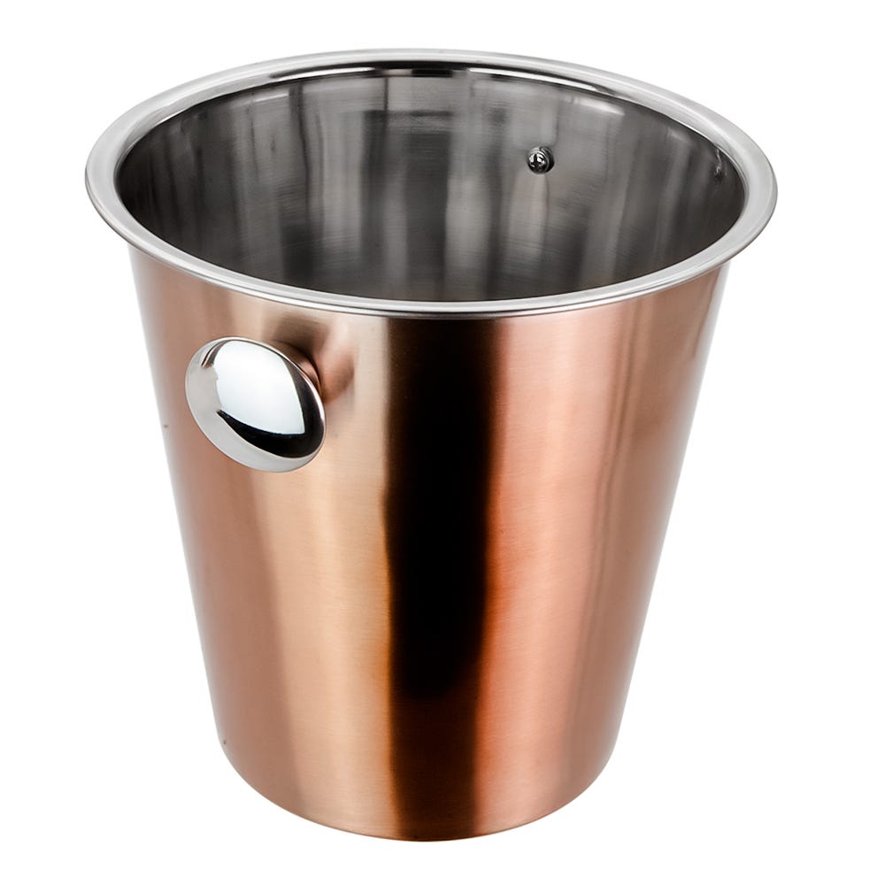 Cubeta para vino de acero inoxidable con recubrimiento color cobre 20.3 cm x 21.4 cm 41201 Qualité