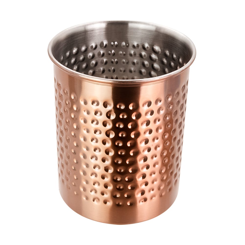 Contenedor de acero inoxidable martillado 10 cm 98052 Home Sweet Home