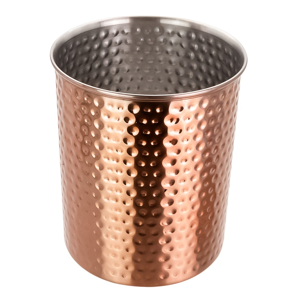 Contenedor de acero inoxidable martillado 13 cm 98052 Home Sweet Home