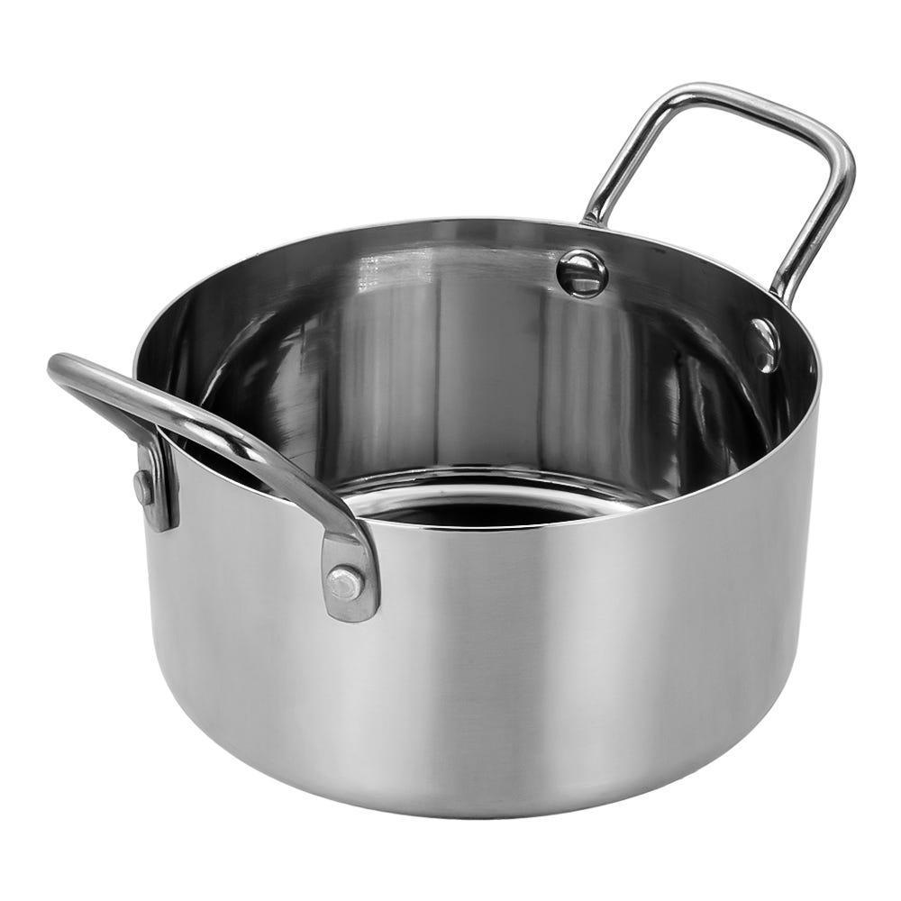 Mini olla de acero inoxidable con asas 16259 Qualité