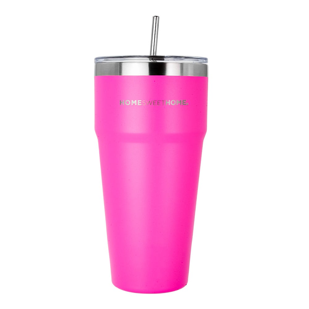 Thermo de acero inoxidable de doble pared con tapa rosca 765 ml ATS-253 Home Sweet Home