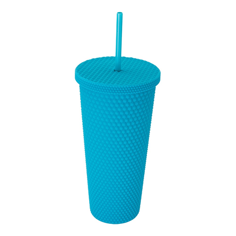 Vaso con tapa y popote de polipropileno 710 ml WB2251022 Home Sweet Home