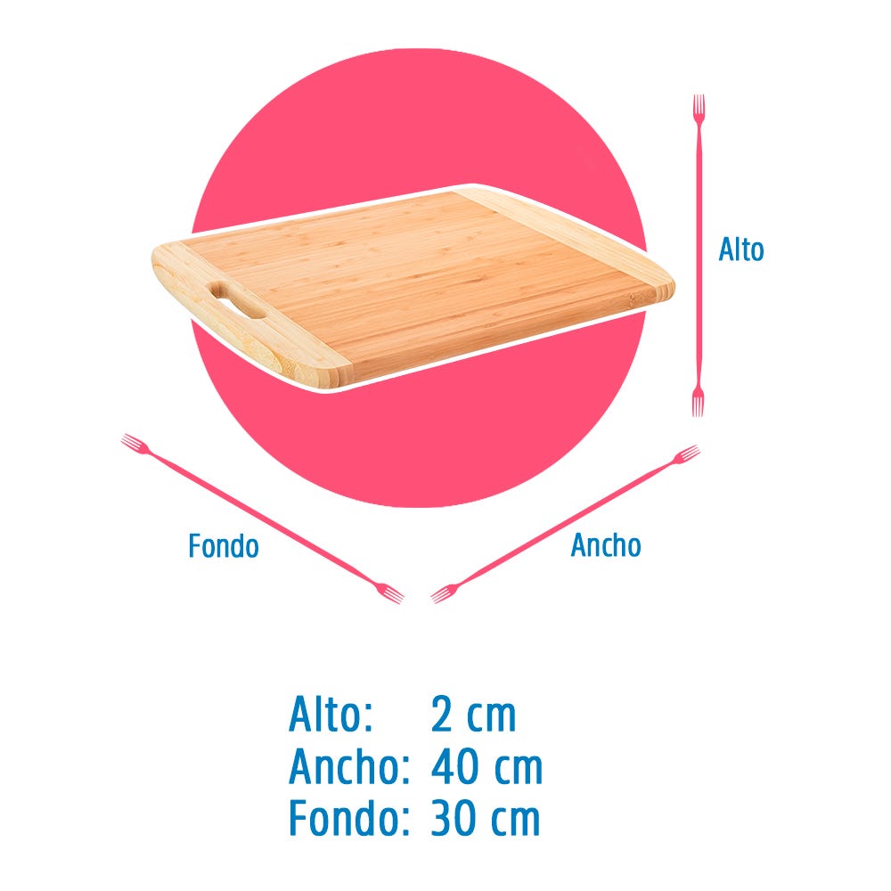 Tabla para picar de bambú ATA78 Home Sweet Home