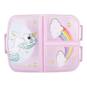 Sandwichera de plástico con compartimentos Unicorn Stor