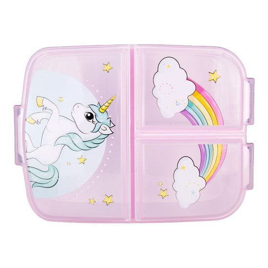 Sandwichera de plástico con compartimentos Unicorn Stor
