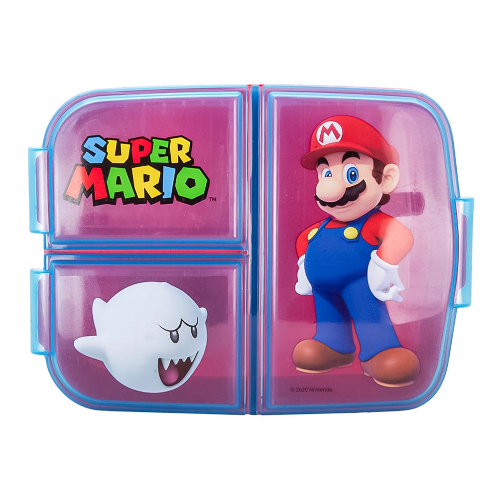 Sandwichera de plástico con compartimentos Super Mario Stor