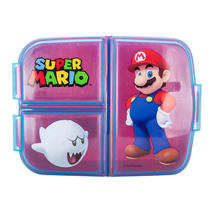Sandwichera de plástico con compartimentos Super Mario Stor