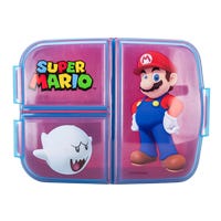Sandwichera de plástico con compartimentos Super Mario Stor