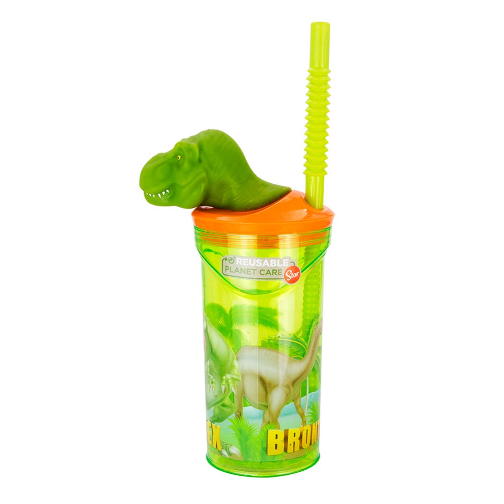 Vaso de plástico con figura 360 ml Dinosaur Stor