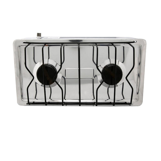 Parrilla de gas 2 quemadores 12 x 46 cm – vista 3