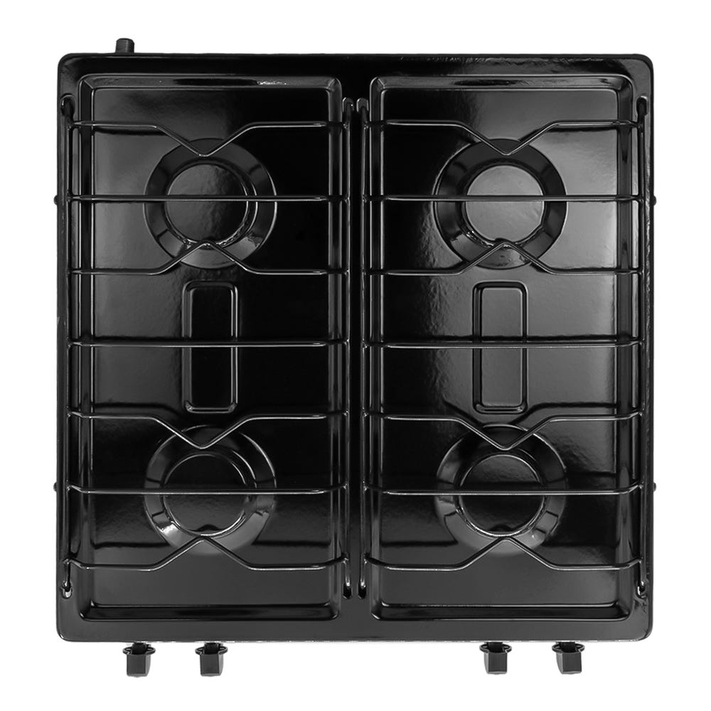 Parrilla de gas 4 quemadores esmaltada blanco 311-6 Alfa – vista 3