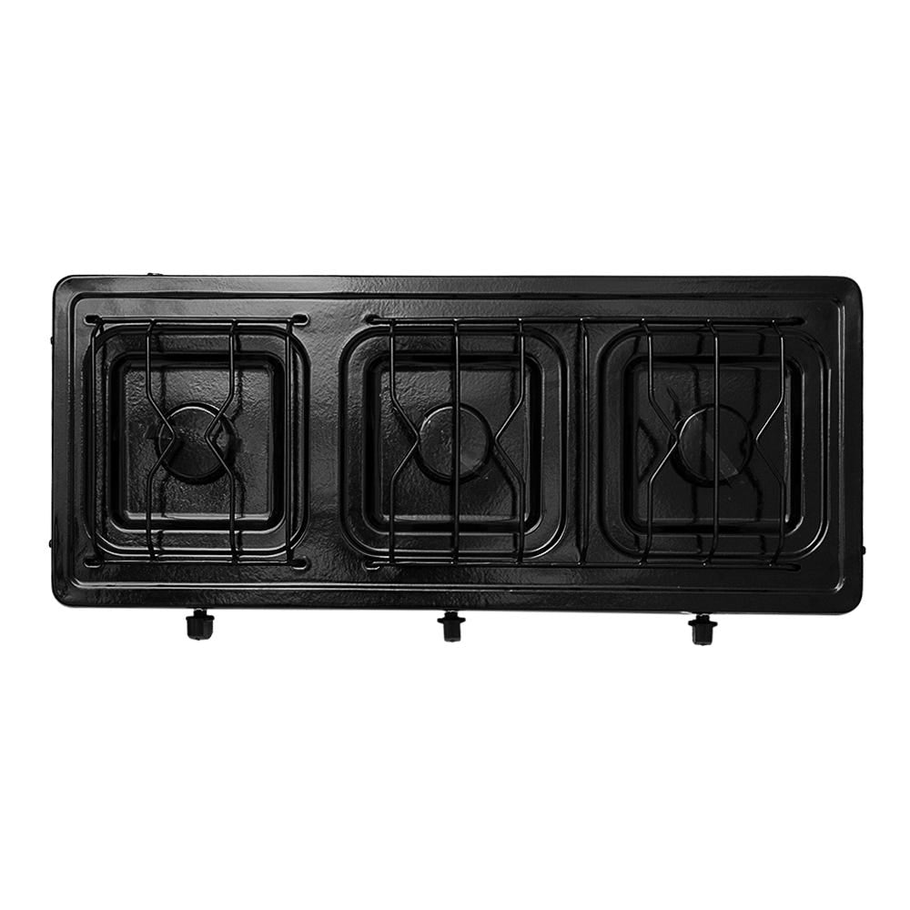 Parrilla de gas 3 quemadores cubierta esmaltada rojo 611-5 Alfa