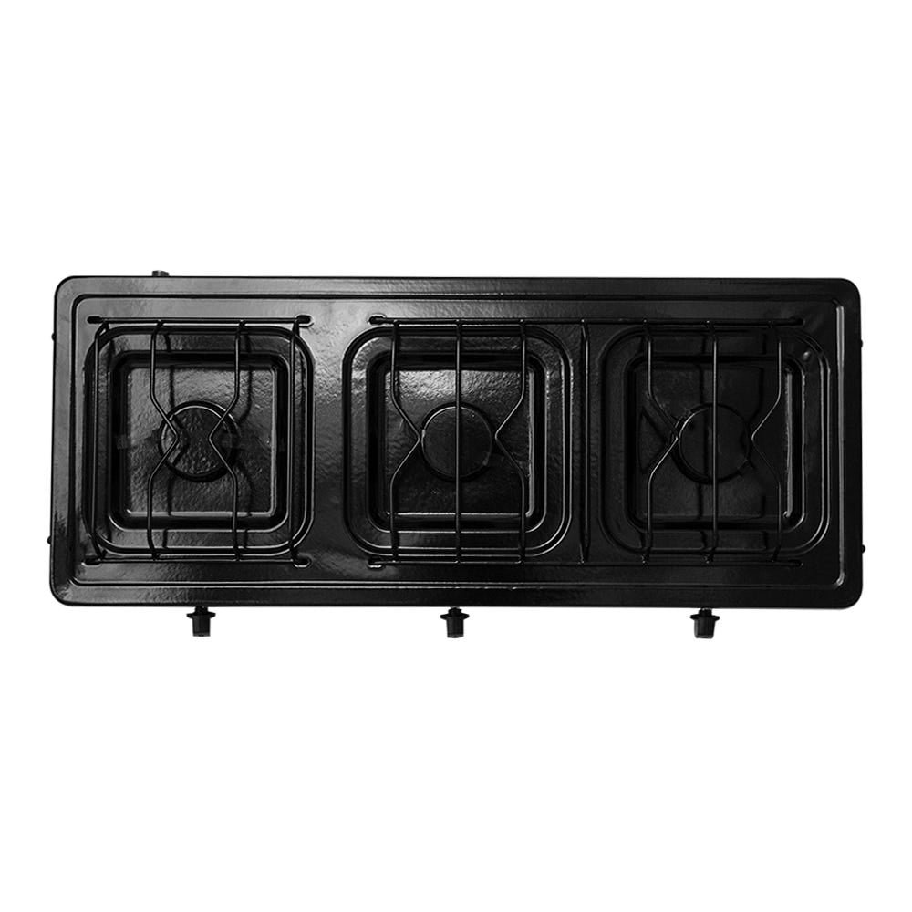 Parrilla de gas 3 quemadores cubierta esmaltada blanco 611-6 Alfa – vista 3