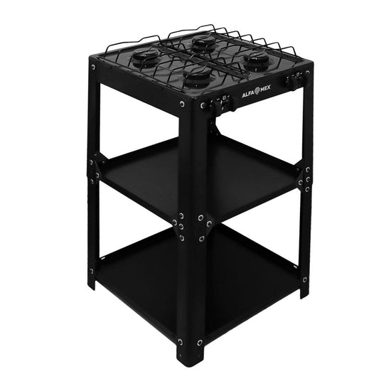 Parrilla de gas 4 quemadores acero porcelanizado 711-4 Alfa – vista 4