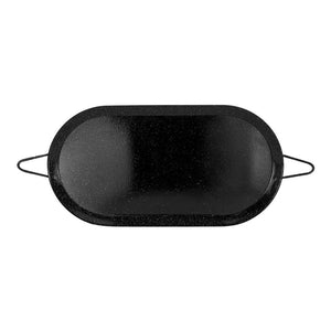 Comal de acero porcelanizado ovalado con asas 43 x 22 cm CSO43 Alfamex